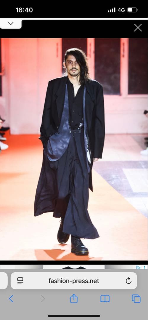 Yohji Yamanoto 18aw サスペンダー