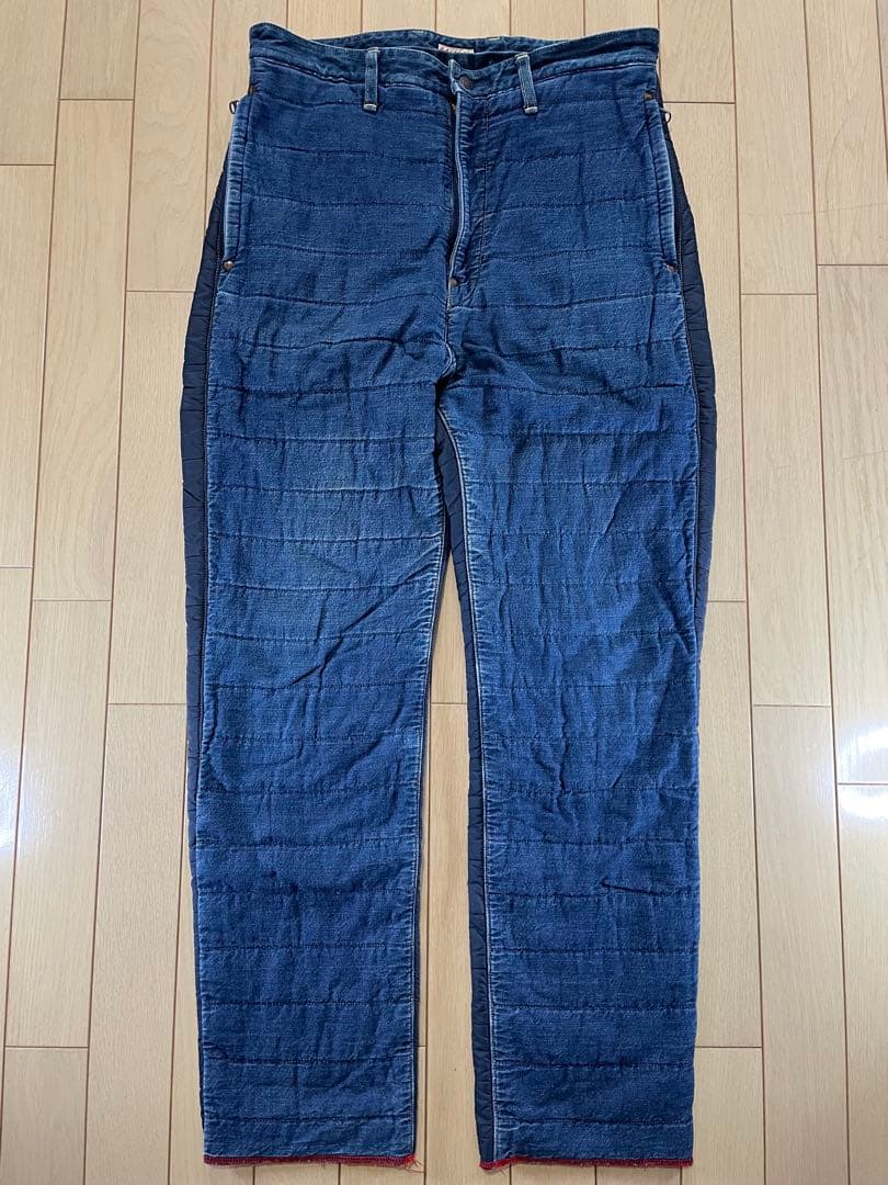 キャピタル KAPITAL パンツ (デニム × ダウン) サイズ 3 L