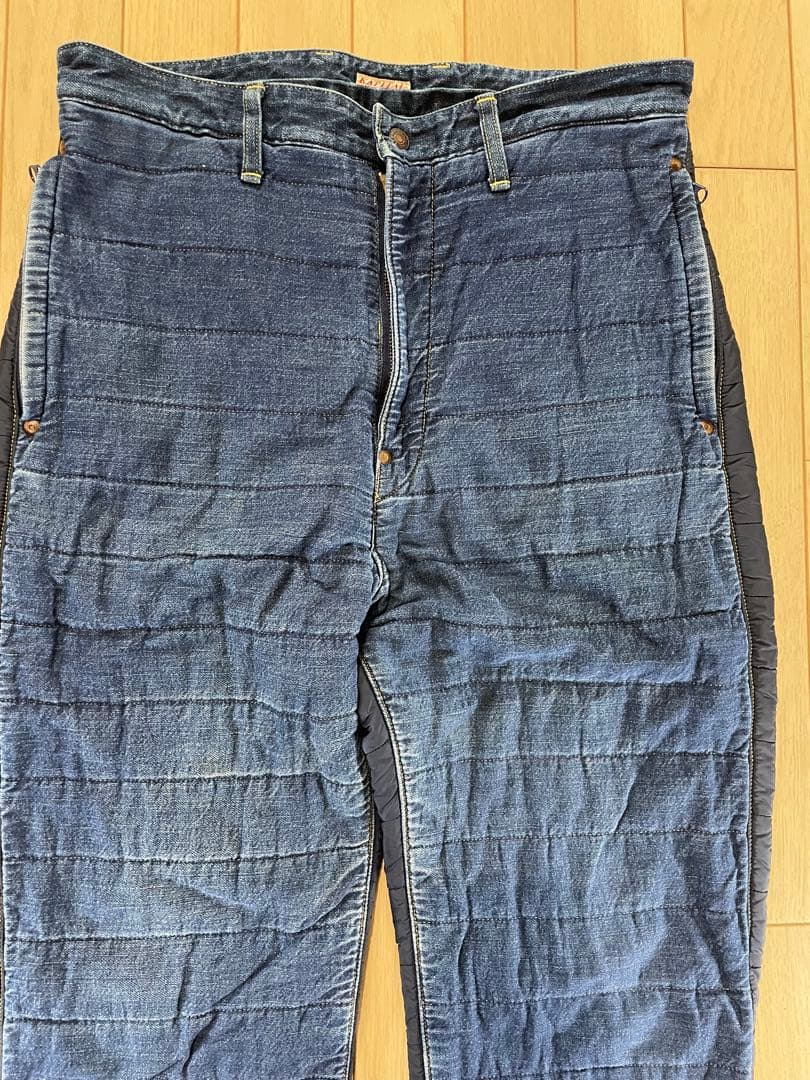 キャピタル KAPITAL パンツ (デニム × ダウン) サイズ 3 L