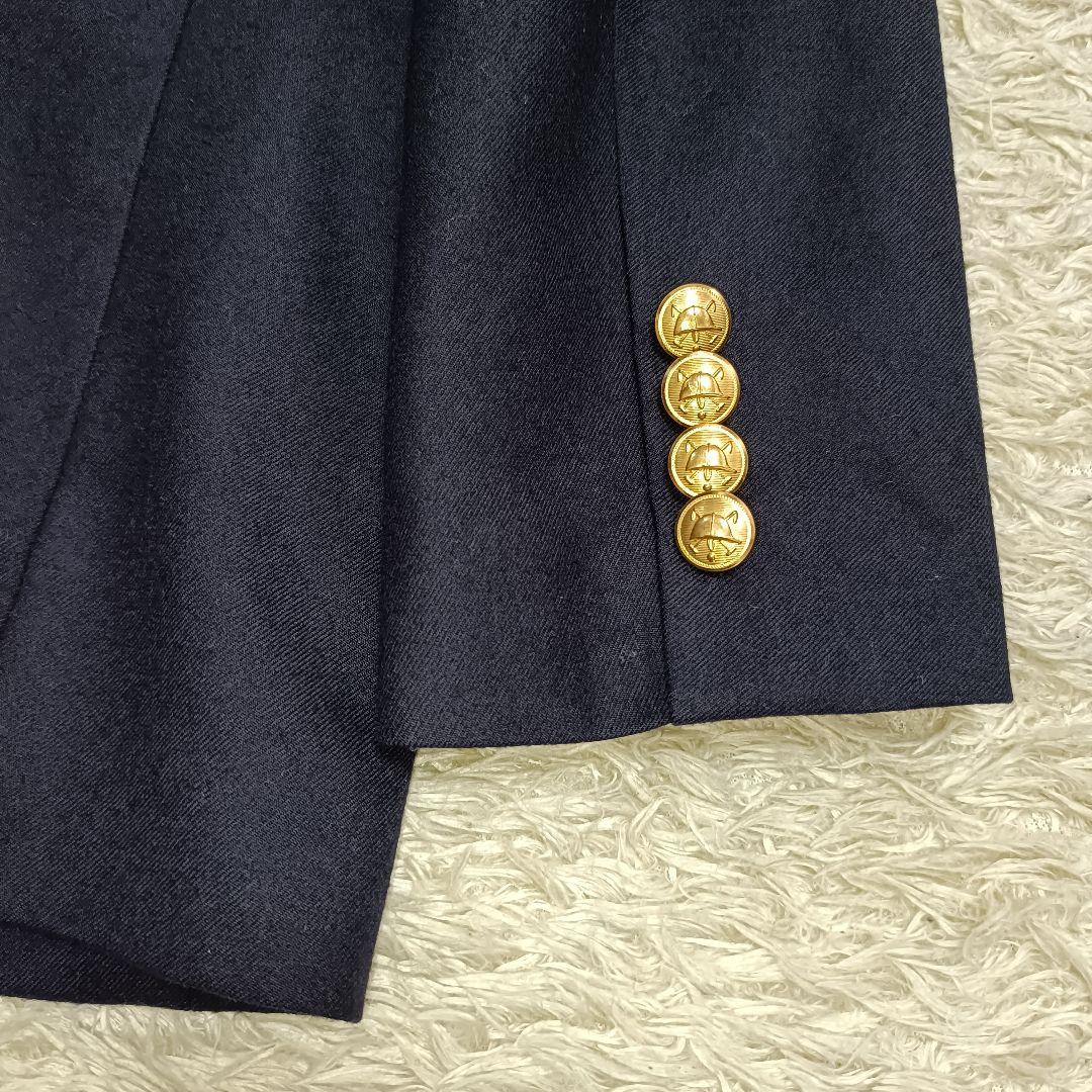 【極美品】ラルフローレン 紺ブレ スーツ 金ボタン グレンチェック柄 160