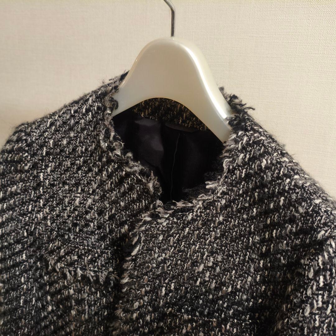 アナイ スーツ 38 Ｍ ファンシーツィード ノーカラージャケット