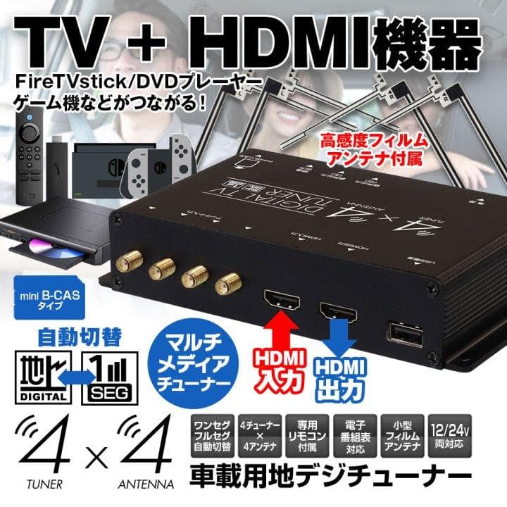 MAXWIN フルセグ 地デジチューナー FT44H 新品 送料込み