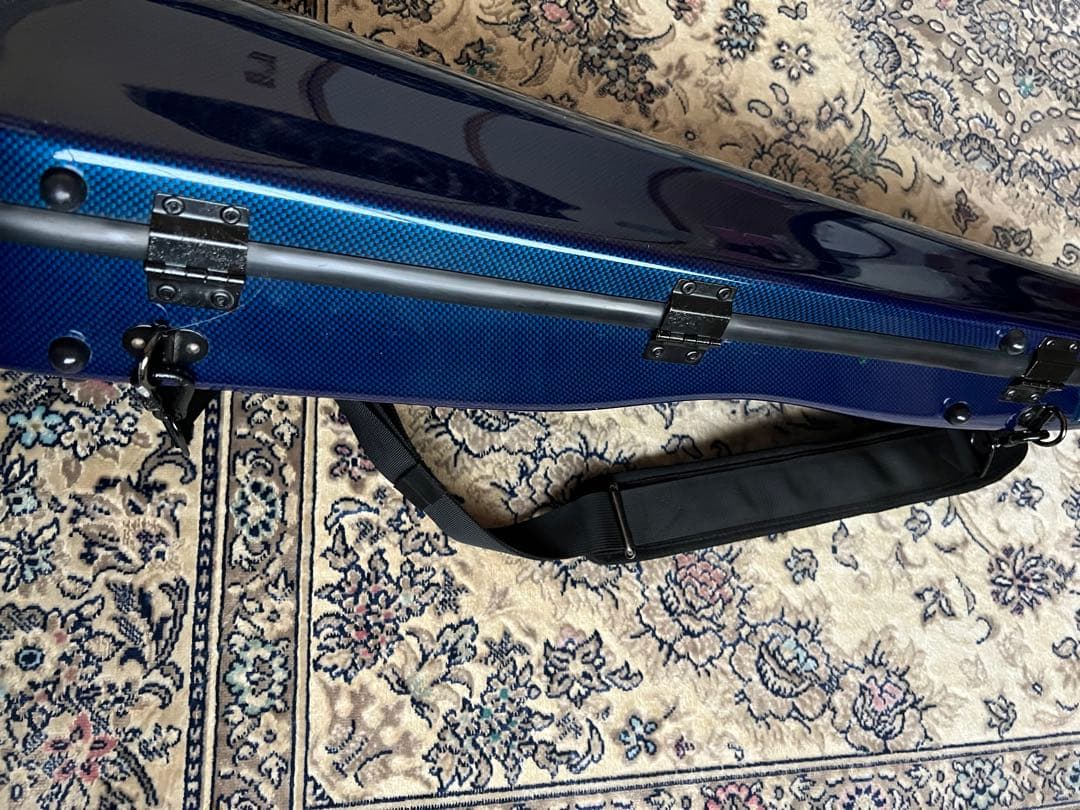 ブルー バイオリンケース ハードケース　カーボンマック　良好