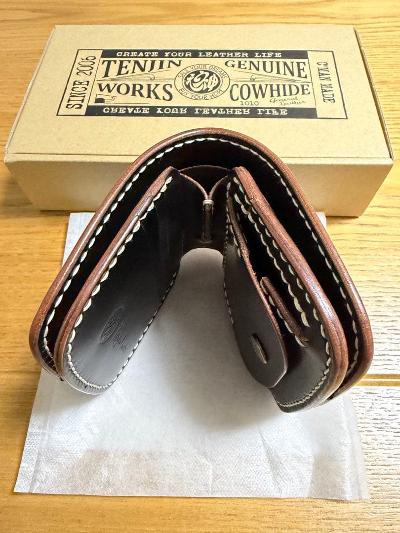 ジ*ト様 ★天神ワークス スーパーショートウォレット SSW01 ブラック 未使