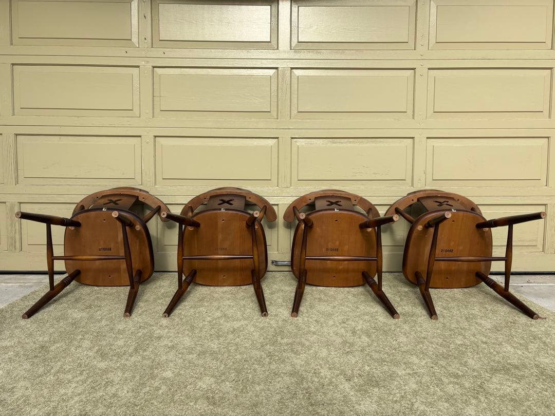 ①飛騨産業（キツツキ）X透かし 無垢材 ダイニングチェア ★1脚からの販売