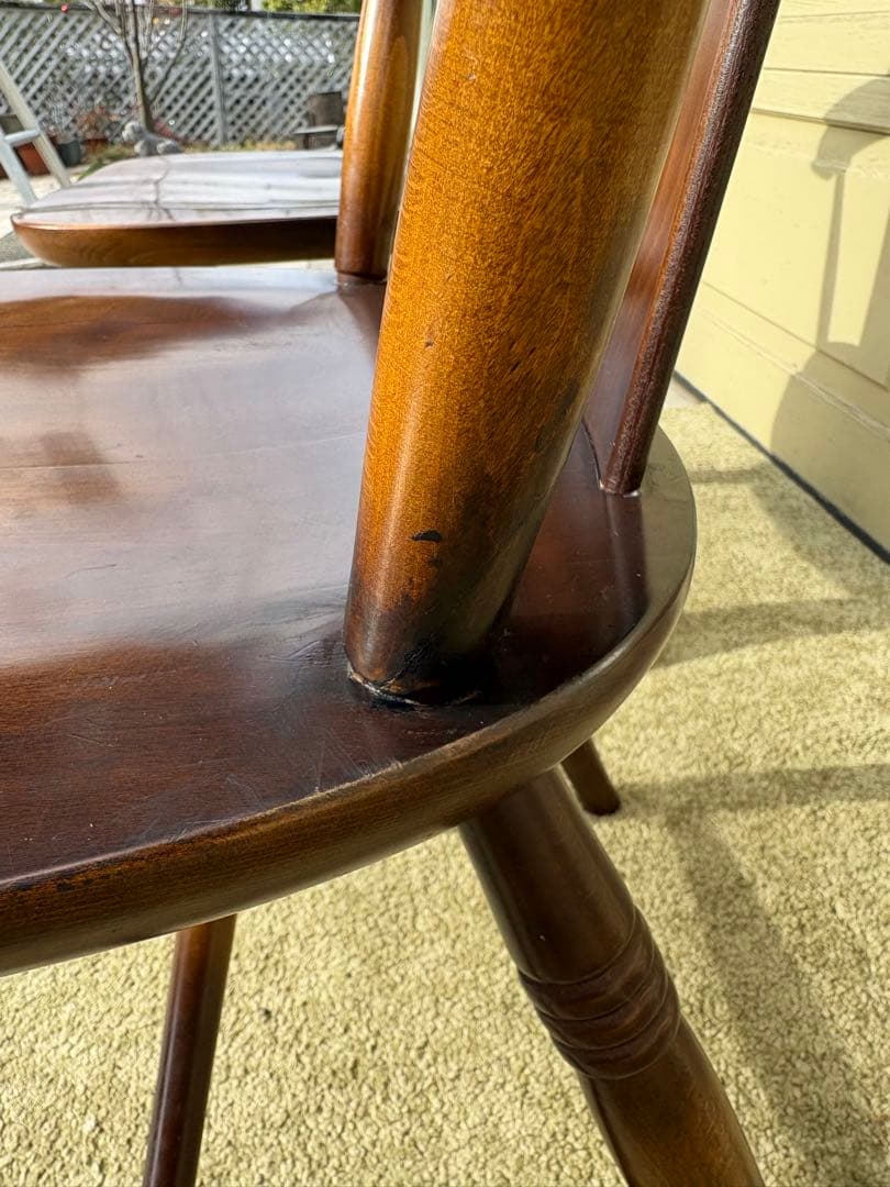 ①飛騨産業（キツツキ）X透かし 無垢材 ダイニングチェア ★1脚からの販売