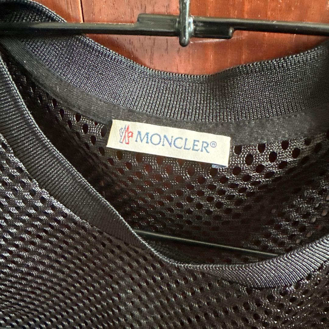 美品⭐︎モンクレール　Tシャツ　メッシュ　ブラック