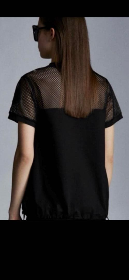 美品⭐︎モンクレール　Tシャツ　メッシュ　ブラック