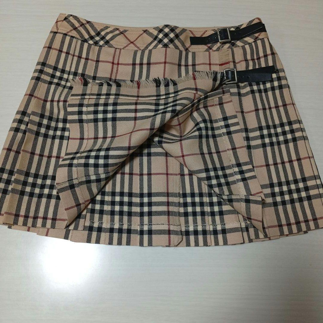 BURBERRY BLUE LABEL ノバチェック プリーツ スカート