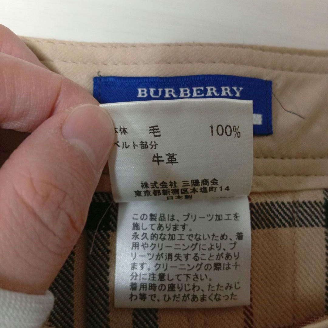 BURBERRY BLUE LABEL ノバチェック プリーツ スカート
