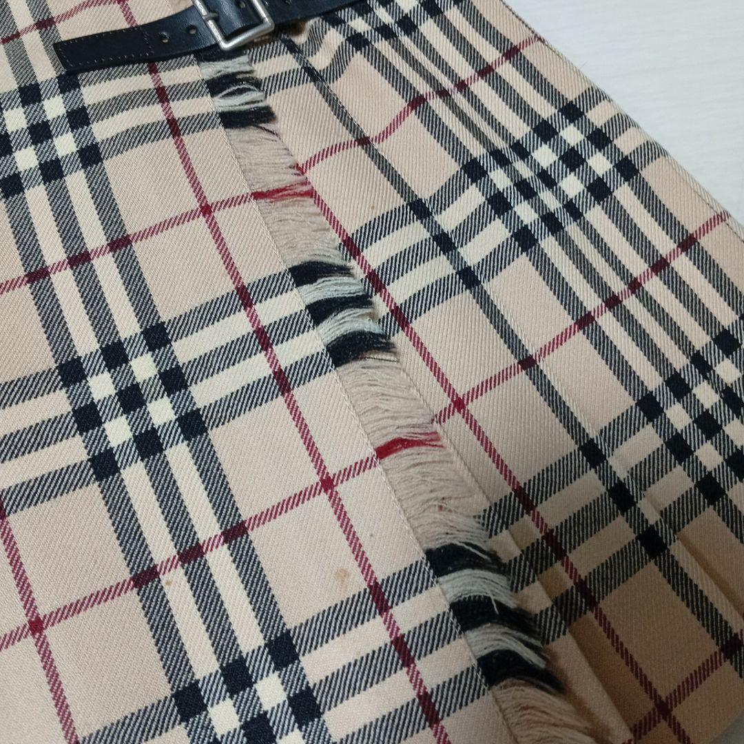 BURBERRY BLUE LABEL ノバチェック プリーツ スカート