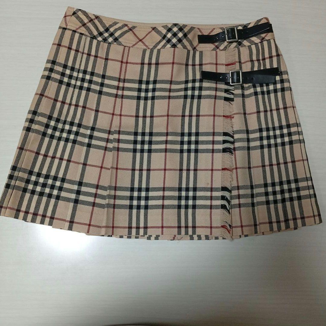 BURBERRY BLUE LABEL ノバチェック プリーツ スカート