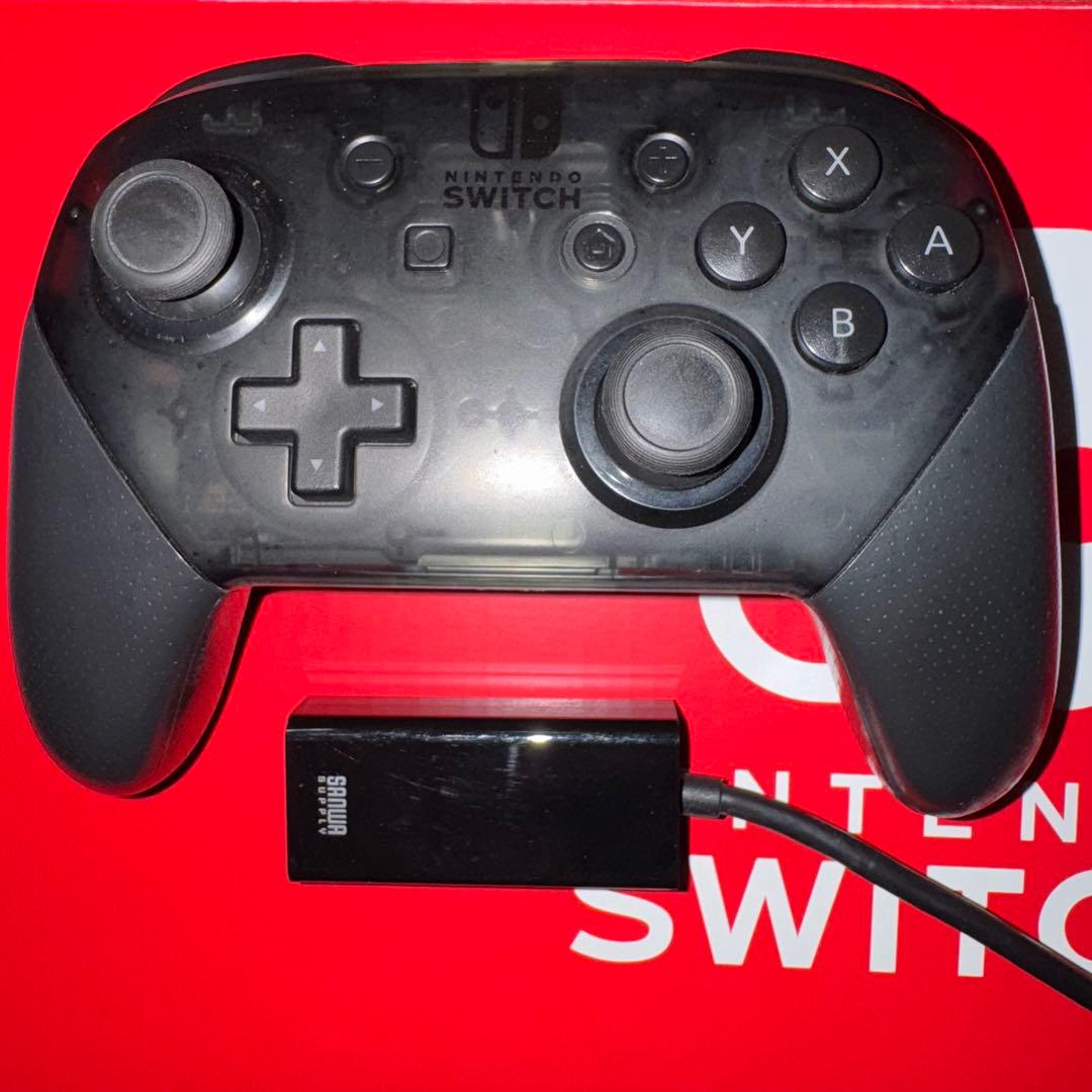 美品 Nintendo Switch 本体 プロコン 有線接続用LANアダプタ付