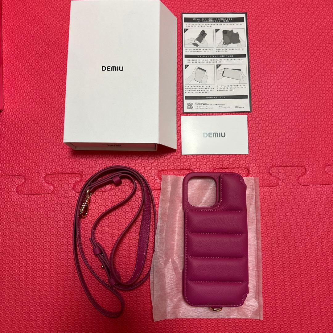 DEMIU iPhoneケース 16proMAX BALLON マゼンダ　ピンク