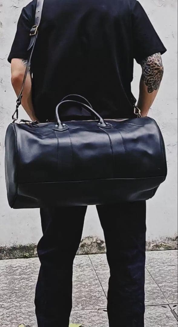 【美品】RRL ダブルアールエル ボストンバック レザー