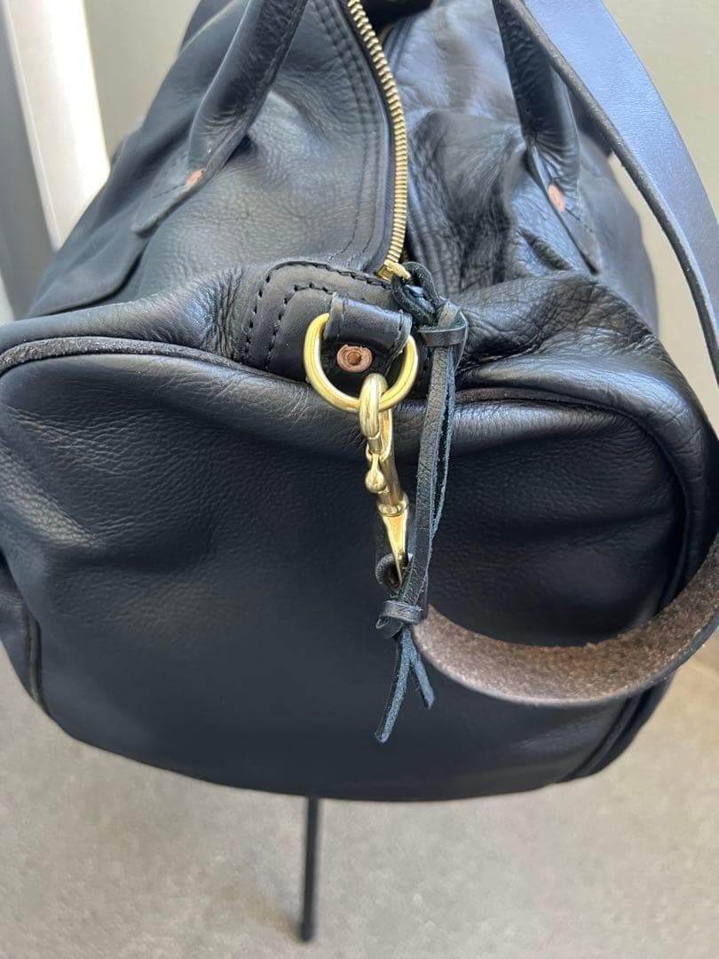 【美品】RRL ダブルアールエル ボストンバック レザー