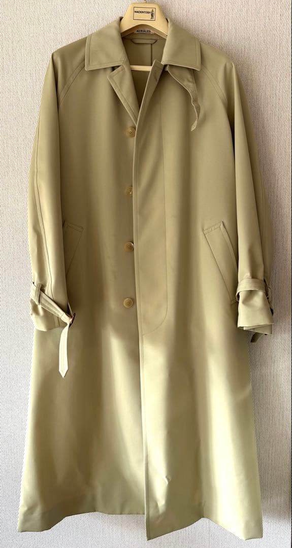 新品AURALEE SOUTIEN COLLAR COAT／ピスタチオグリーン