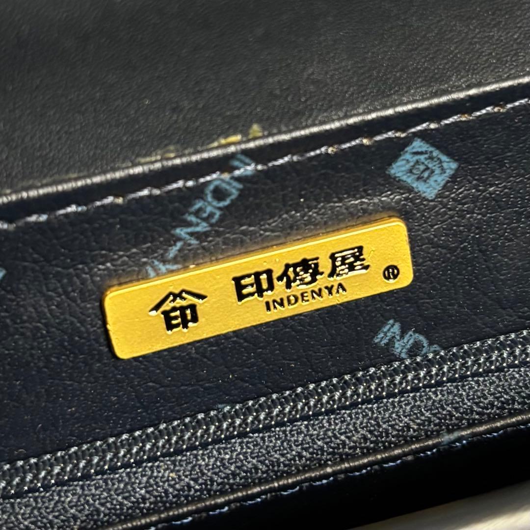 【極美品】 印傳屋 INDEN-YA ハンドバッグ 漆塗り 鹿革 フォーマル