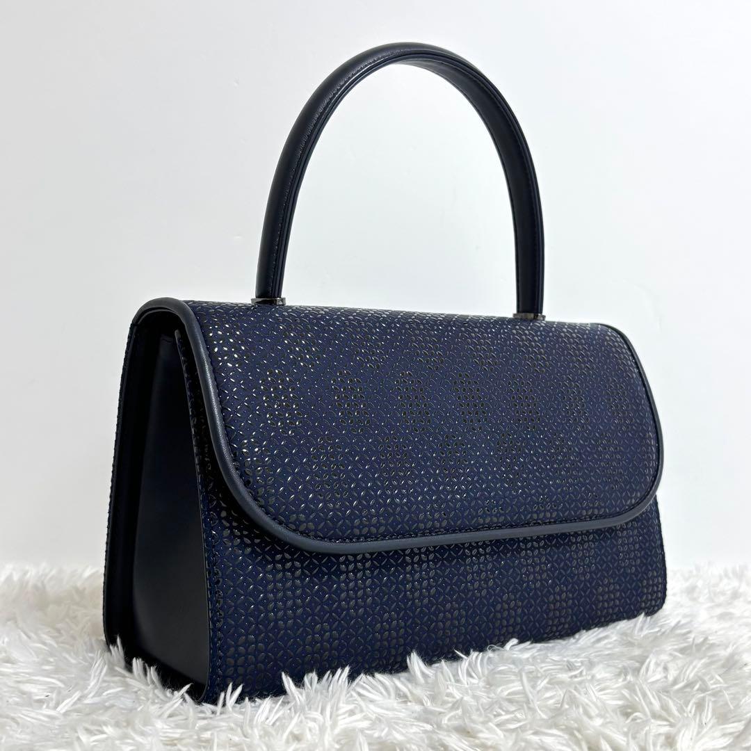 【極美品】 印傳屋 INDEN-YA ハンドバッグ 漆塗り 鹿革 フォーマル