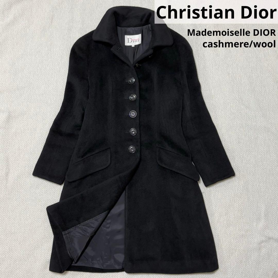 希少 Mademoiselle DIOR カシミヤ ウール ロングコート