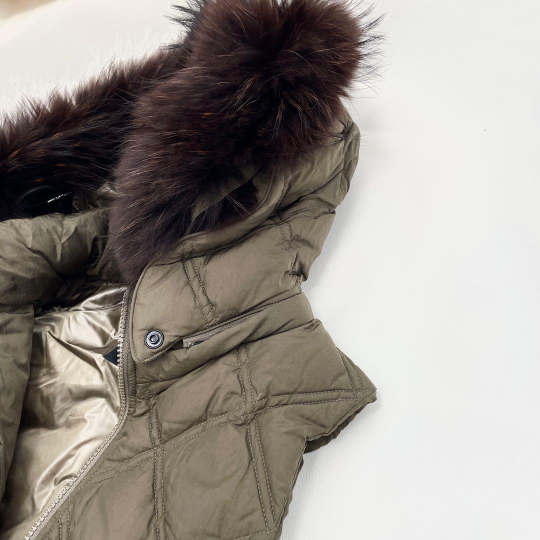 【美品】タトラス ダウンベスト FILOMENA 1 カーキ キルティング