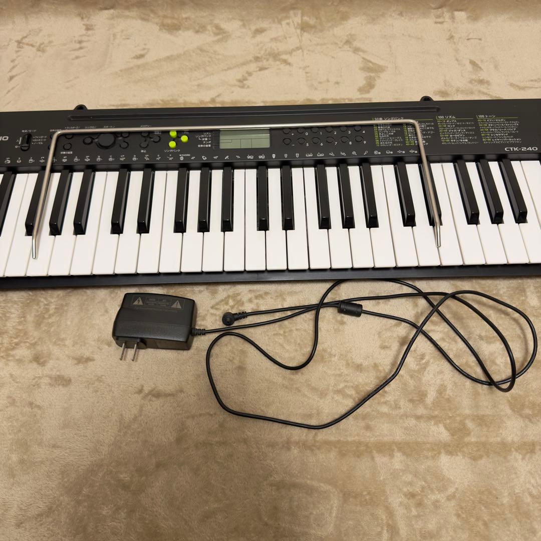 CASIO CTK-240 49鍵 電子キーボード スタンド付
