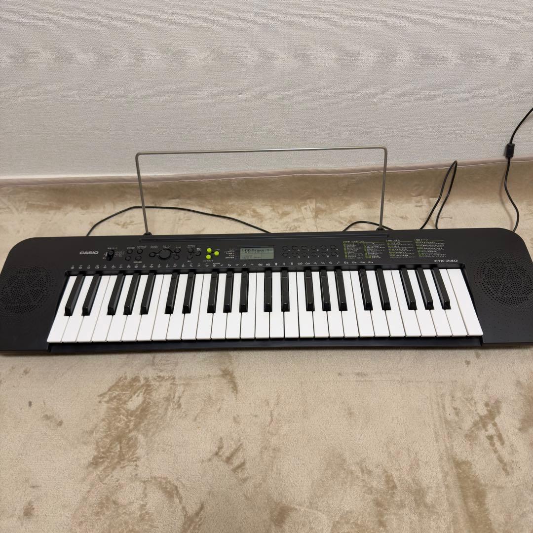 CASIO CTK-240 49鍵 電子キーボード スタンド付