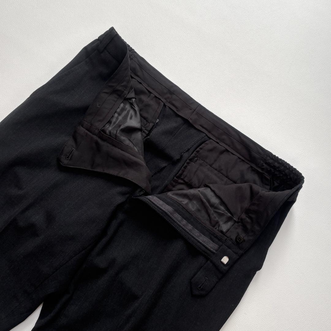 【洗える】スーツセレクト ビジネススーツ 3ピース 4S ベスト 無地 AB6