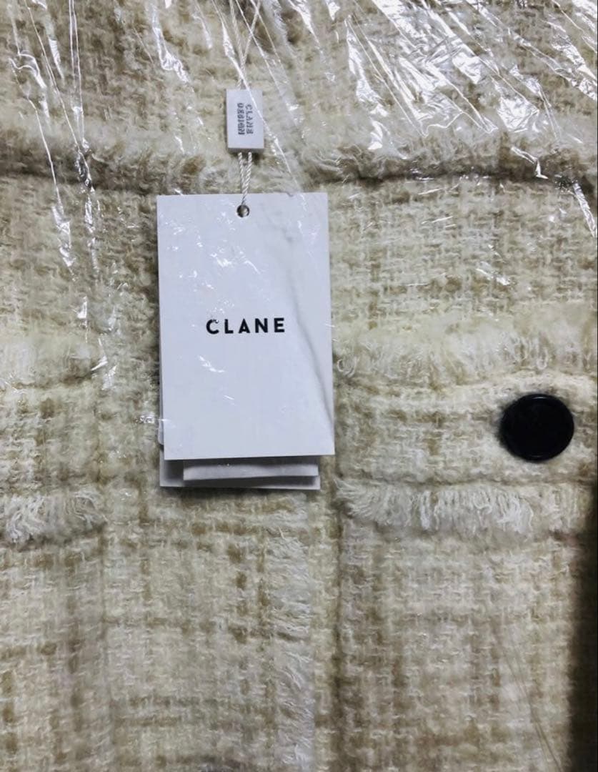 新品未使用タグ付き　CLANE NO COLOR TWEED JACKET