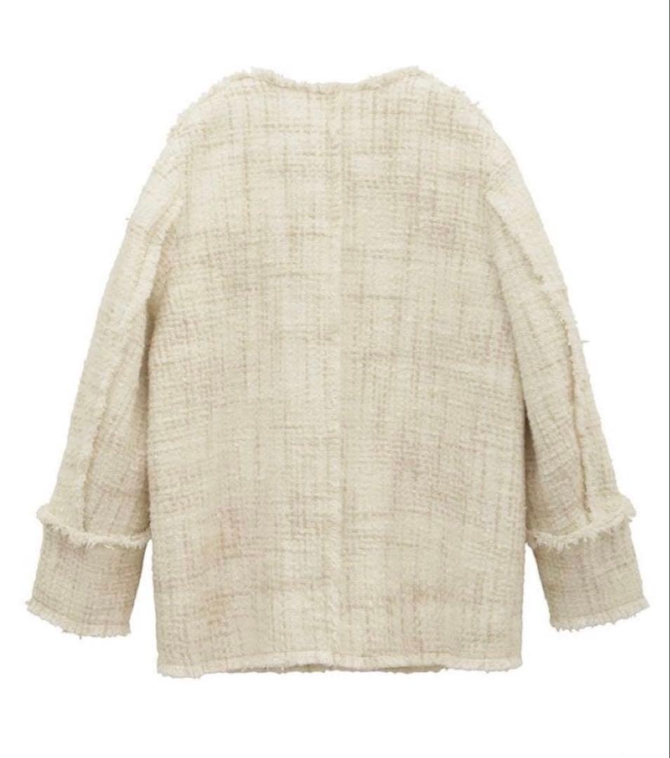 新品未使用タグ付き　CLANE NO COLOR TWEED JACKET