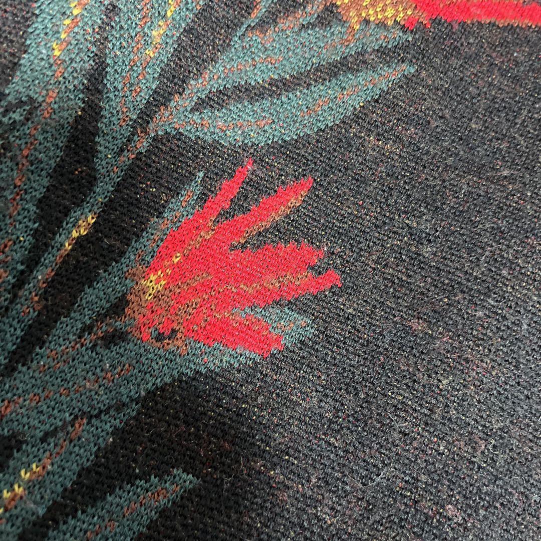 LOKITHO ロキト◆ベロア×ボタニカルニット ロングワンピース