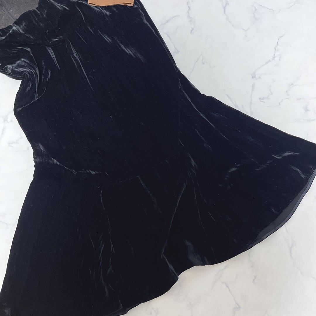 LOKITHO ロキト◆ベロア×ボタニカルニット ロングワンピース