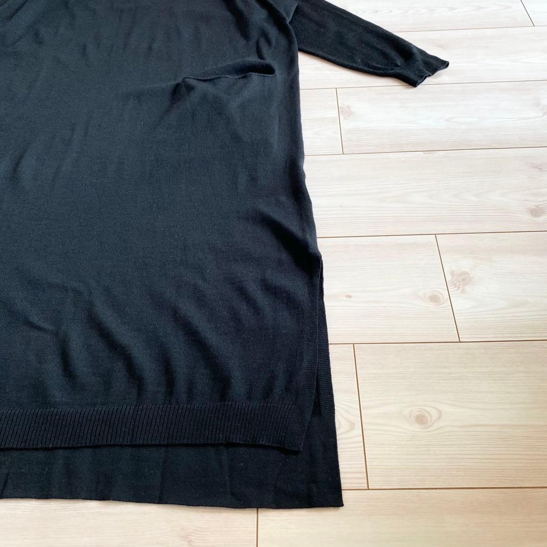 美品 Plantation 2021AW ウーステッドヤーン ワンピース M 黒