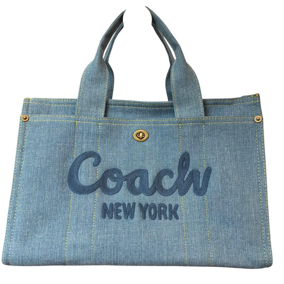 【✨美品✨】コーチ COACH 2WAYバッグ デニムカーゴトート A4