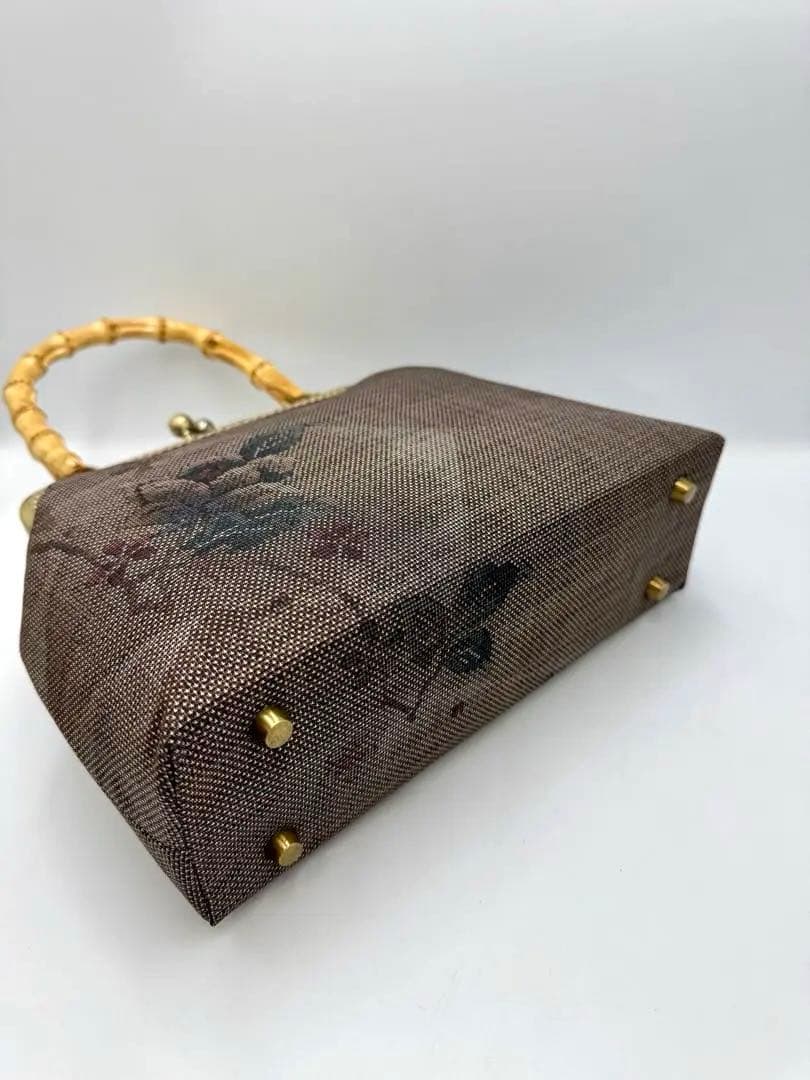 【ハンドメイド】 大島紬 着物リメイク　ハンド バッグ2点セット #B312