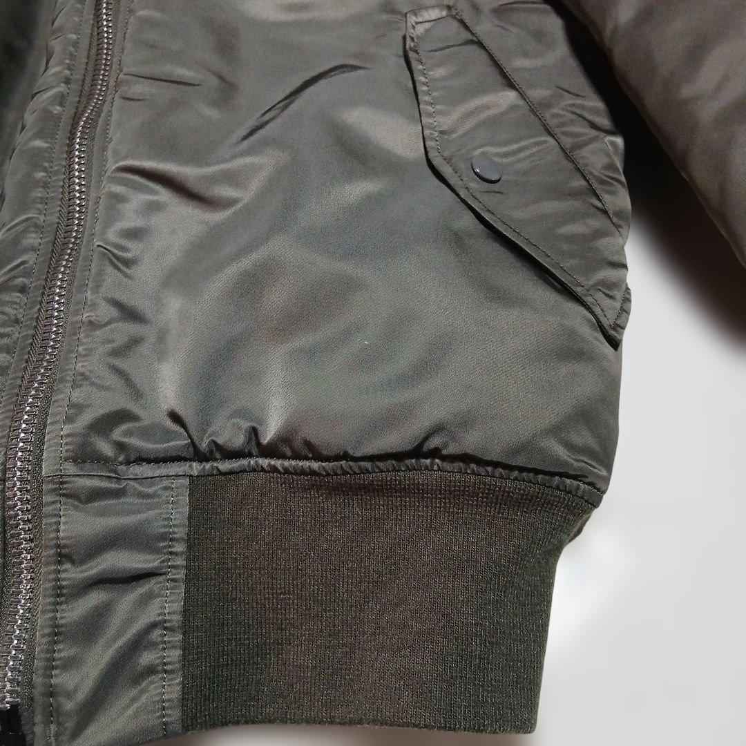 フライトジャケットMA1 AIRCREW TIGHT PATCH濃緑灰L新品同様