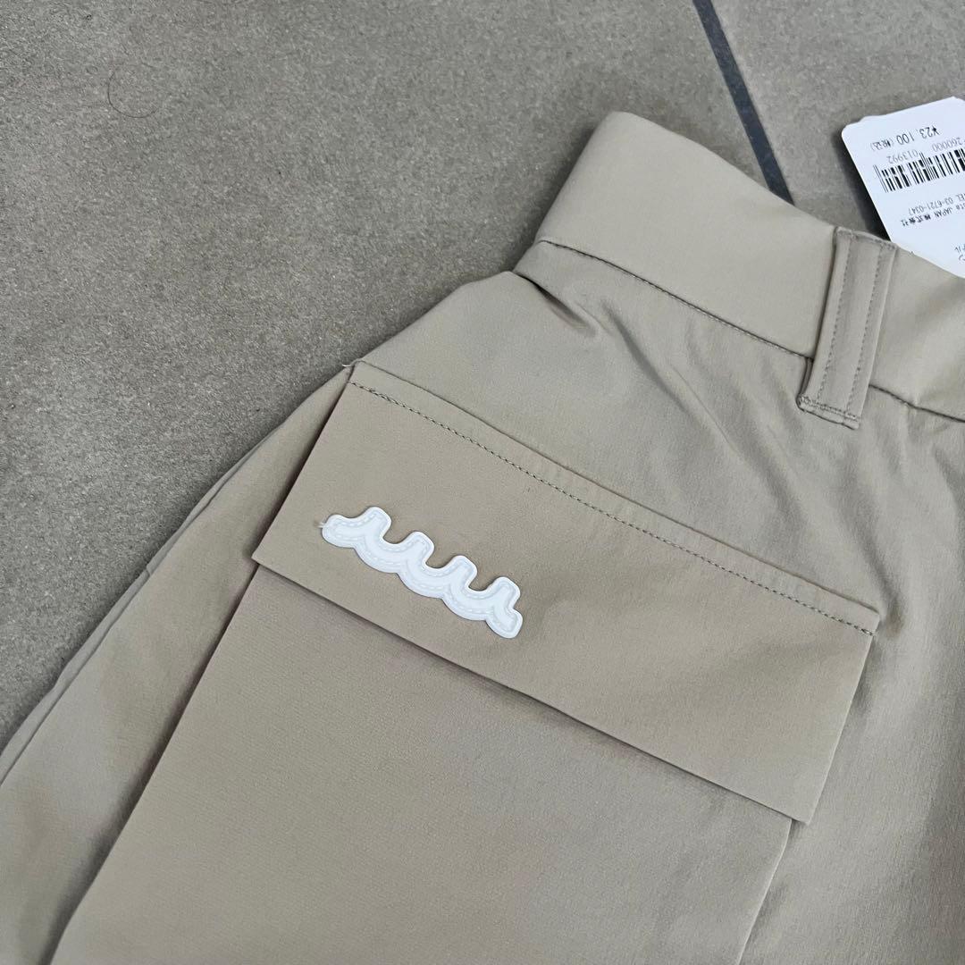 【新品】muta MARINE ムータマリン　スカート　ベージュ　ロゴ　ゴルフ