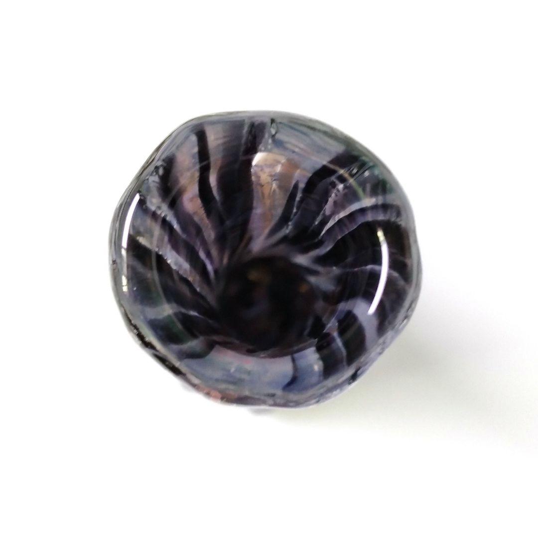 新品未使用 津軽びーどろ フラワーベース 夜空 季明かり 吹きガラス ガラス