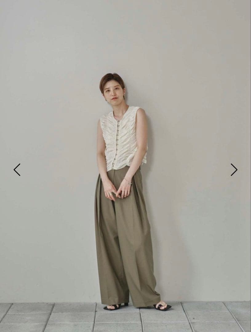 【todayful】Piping Shining Blouse