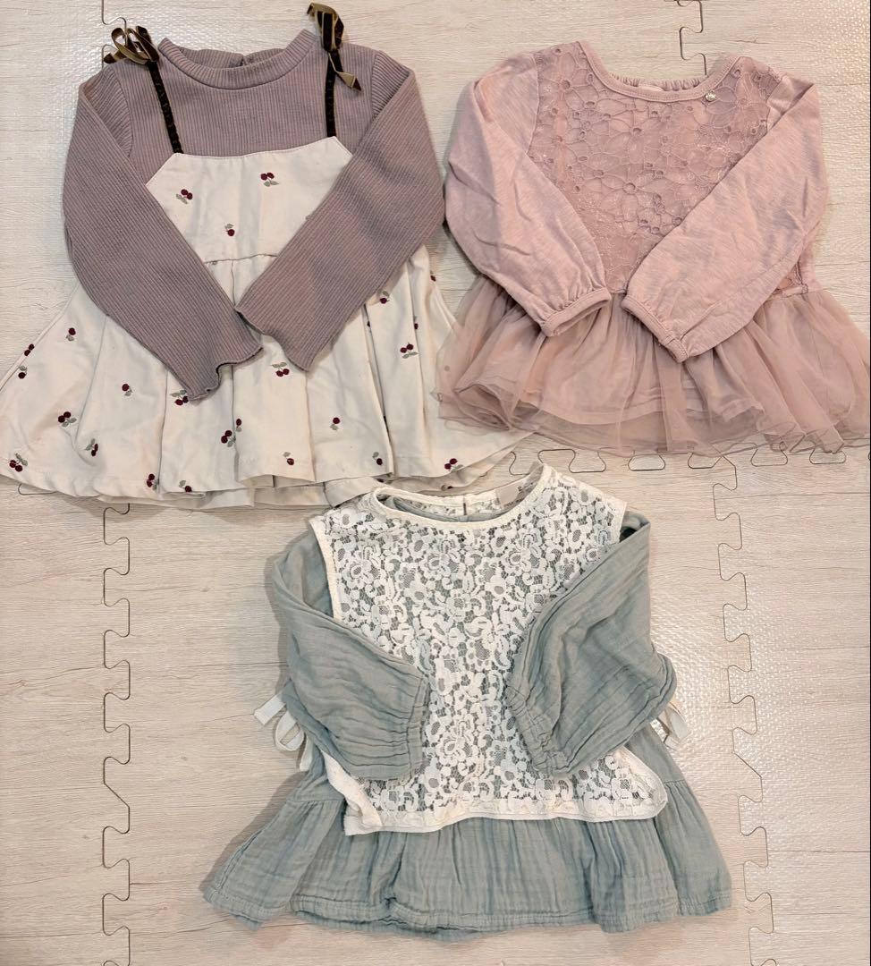 プティマイン アプレレクール zara等 まとめ売り 女の子 冬服 100前後