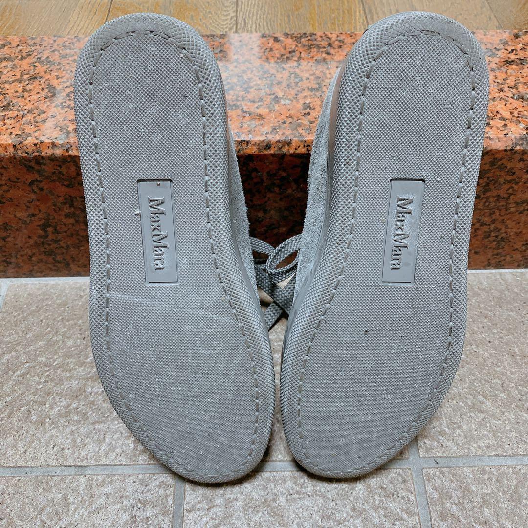 マックスマーラ　スニーカー　スエード　グレー　36.5