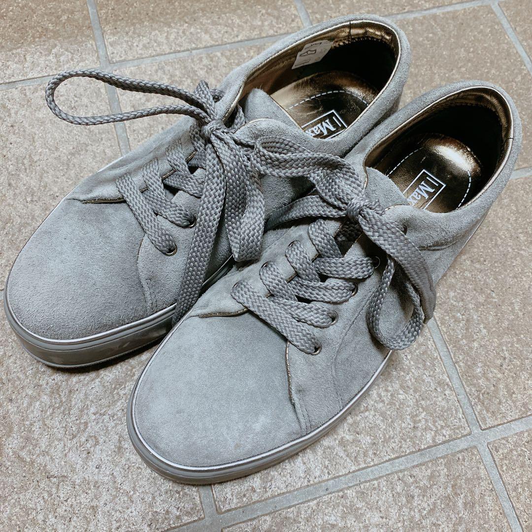マックスマーラ　スニーカー　スエード　グレー　36.5