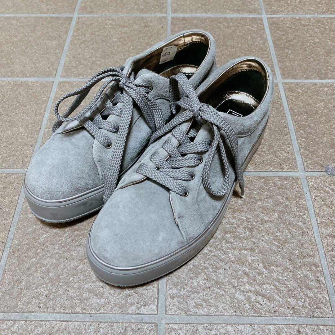 マックスマーラ　スニーカー　スエード　グレー　36.5