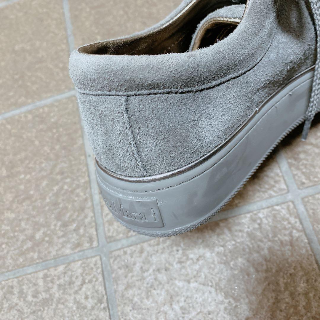 マックスマーラ　スニーカー　スエード　グレー　36.5