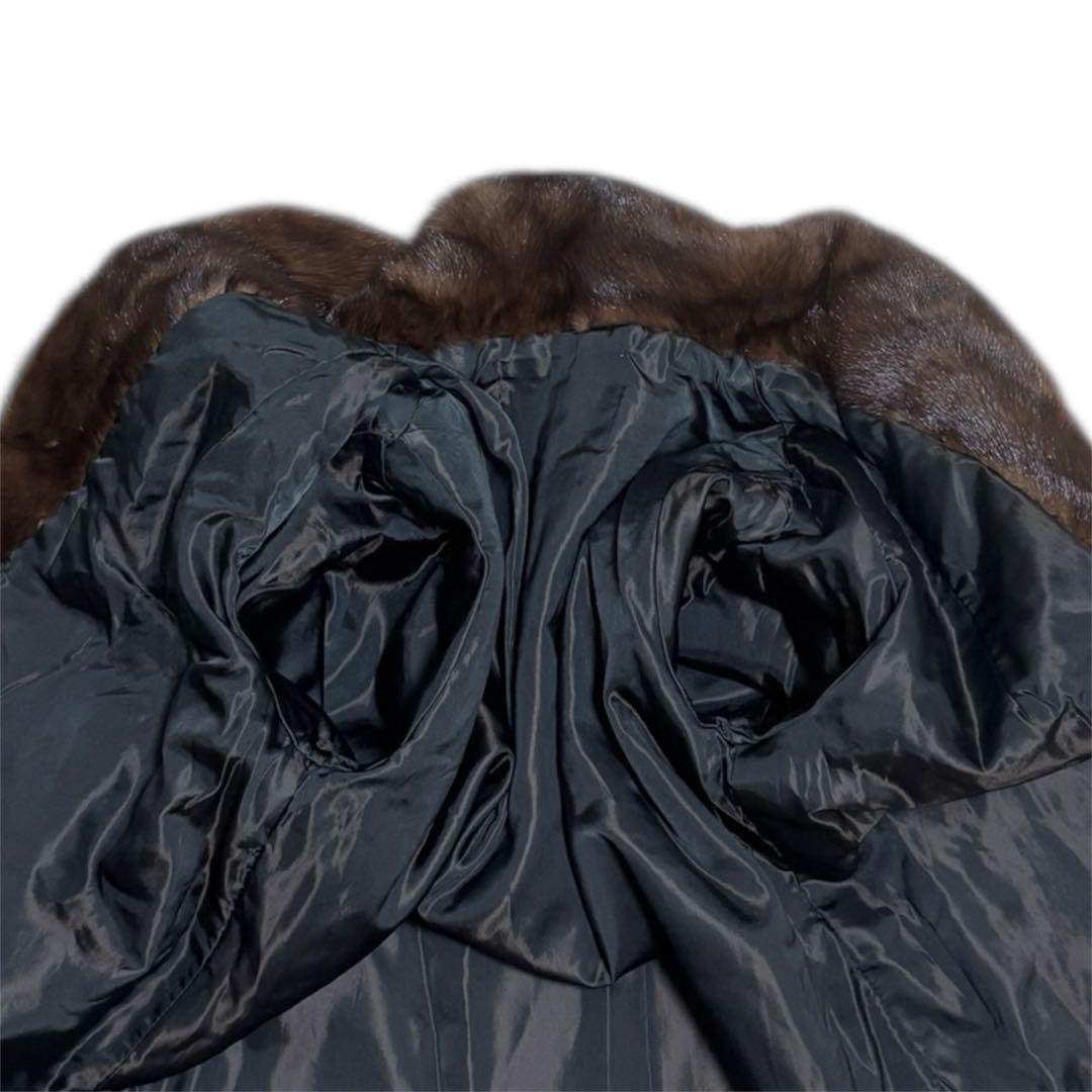【美品】MINK FUR/ミンクファー/ブラウン系色/ファーコート/ハーフコート