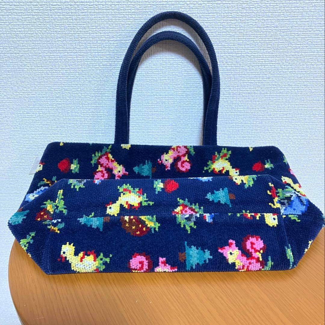 フェイラー　ハイジ　ネイビー　紺　トートバッグ　バッグ
