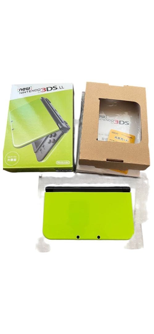 【動作品】Newニンテンドー3DS LL ライ ムxブラック本体