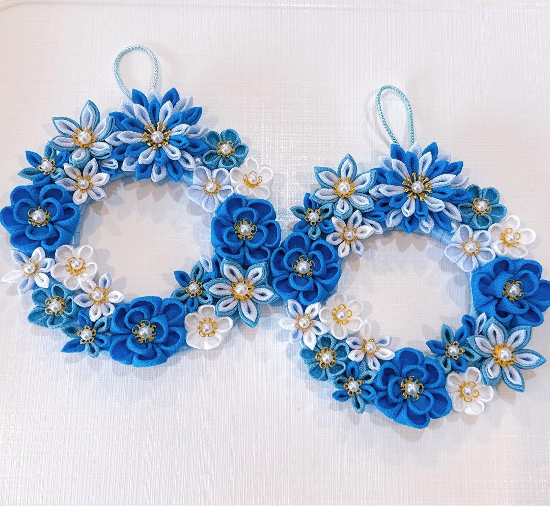 つまみ細工リース　リリー