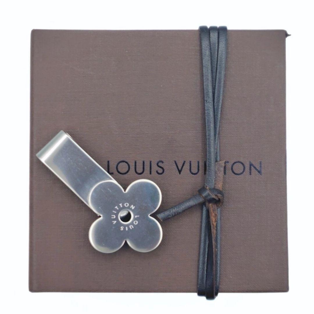 ルイヴィトン モノグラム フラワー マネークリップ ステンレススチール 札入れ