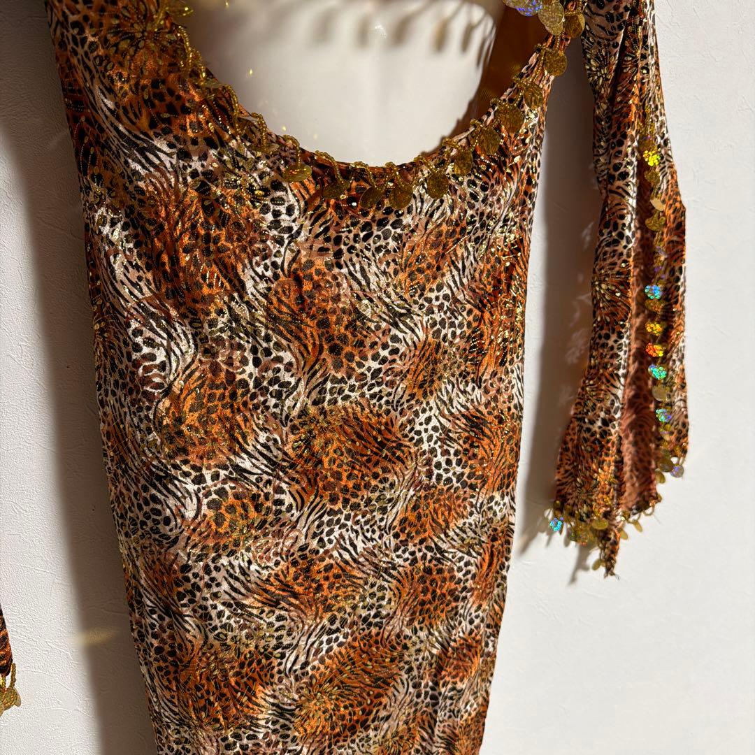 レオパード柄 ベリーダンス セットアップ